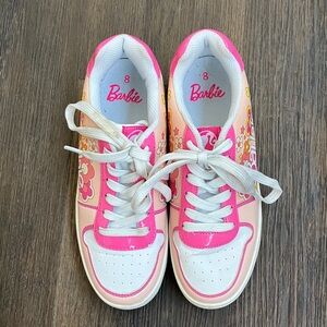 Barbie Floral Pink and White Shoes